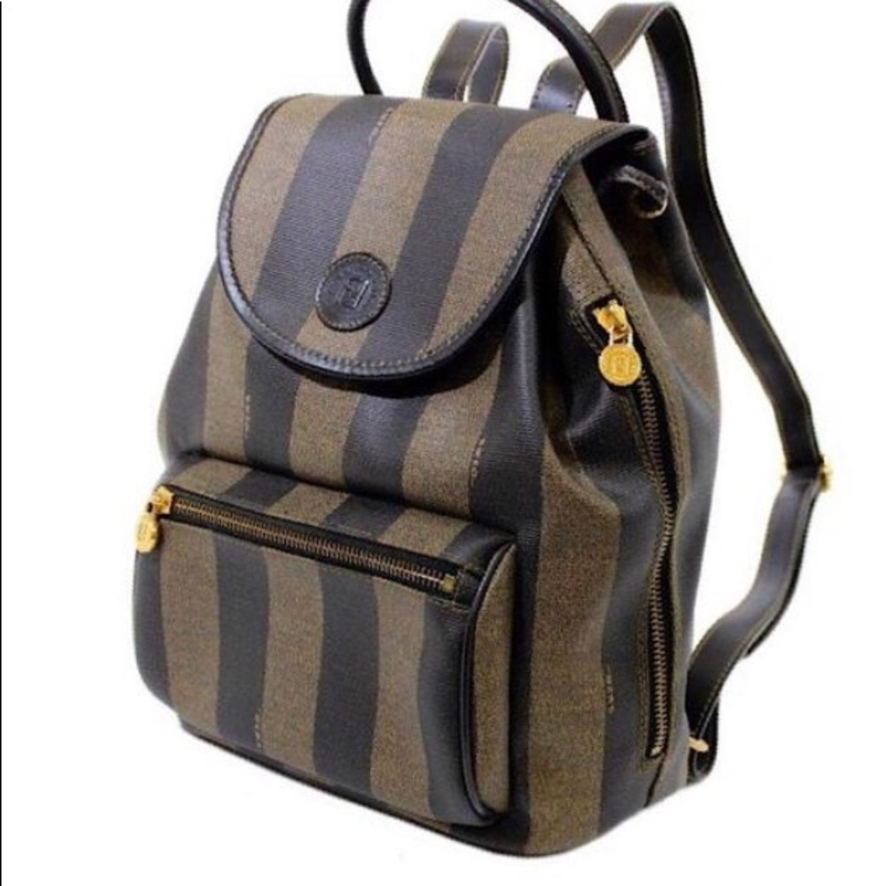 Fendi pequin Monogram mini backpack